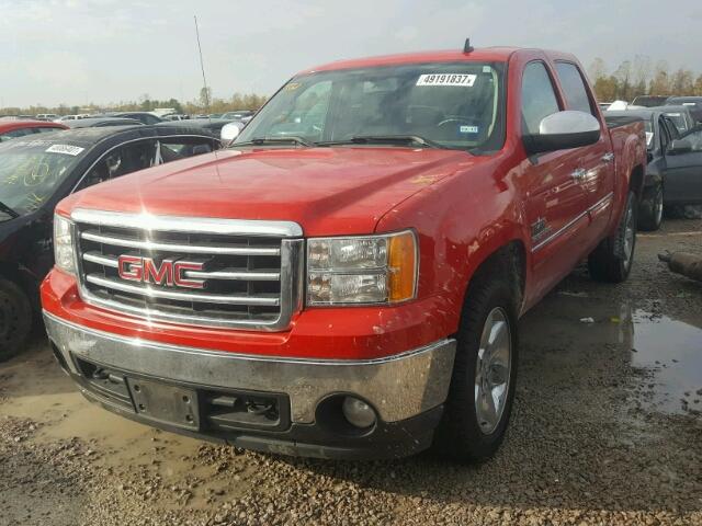 3GTP2VE71DG324376 - 2013 GMC SIERRA K15 RED photo 2