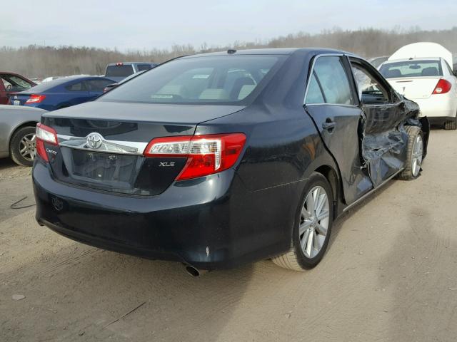 4T4BF1FK7DR310328 - 2013 TOYOTA CAMRY L BLACK photo 4