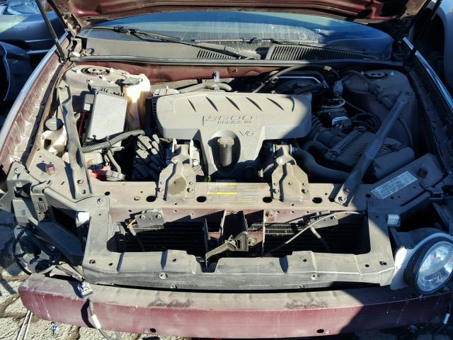 2G4WC582961295824 - 2006 BUICK LACROSSE C BURGUNDY photo 7