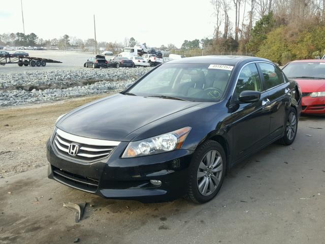 1HGCP3F86CA007686 - 2012 HONDA ACCORD EXL BLACK photo 2