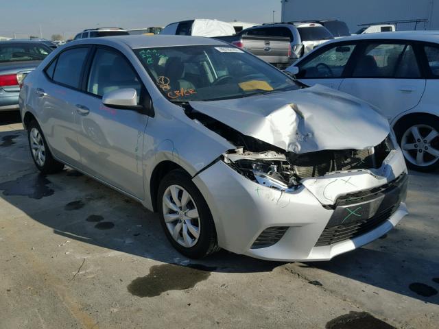 5YFBURHE9FP328517 - 2015 TOYOTA COROLLA L SILVER photo 1