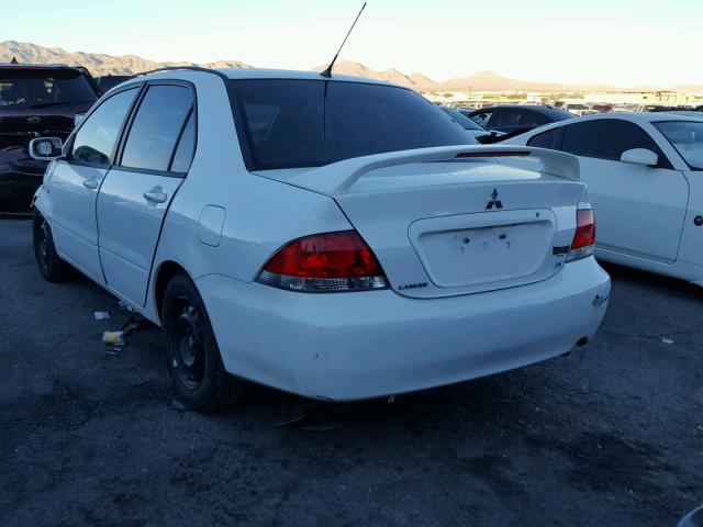 JA3AJ26E25U016442 - 2005 MITSUBISHI LANCER ES WHITE photo 3