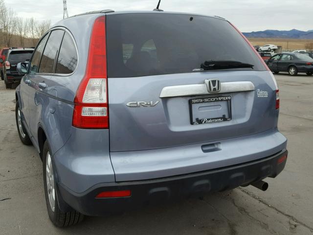 5J6RE48738L041244 - 2008 HONDA CR-V EXL BLUE photo 3