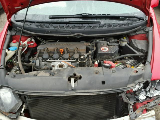 2HGFG1B8XBH510354 - 2011 HONDA CIVIC EX RED photo 7