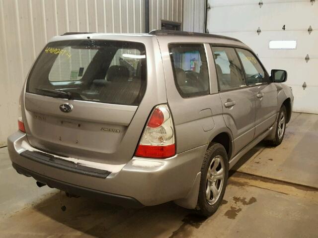 JF1SG65668H726954 - 2008 SUBARU FORESTER 2 SILVER photo 4