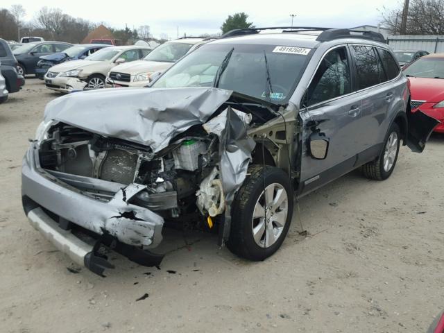 4S4BRDLC7B2346058 - 2011 SUBARU OUTBACK 3. SILVER photo 2