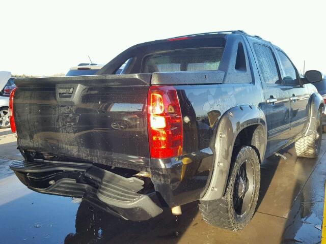 3GNMCEE05CG285820 - 2012 CHEVROLET AVALANCHE BLACK photo 4