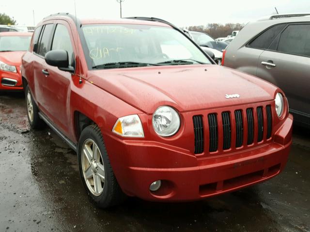 1J8FF47W07D265040 - 2007 JEEP COMPASS RED photo 1