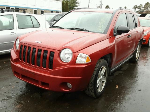 1J8FF47W07D265040 - 2007 JEEP COMPASS RED photo 2