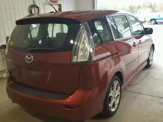 JM1CR29L090332819 - 2009 MAZDA 5 RED photo 4