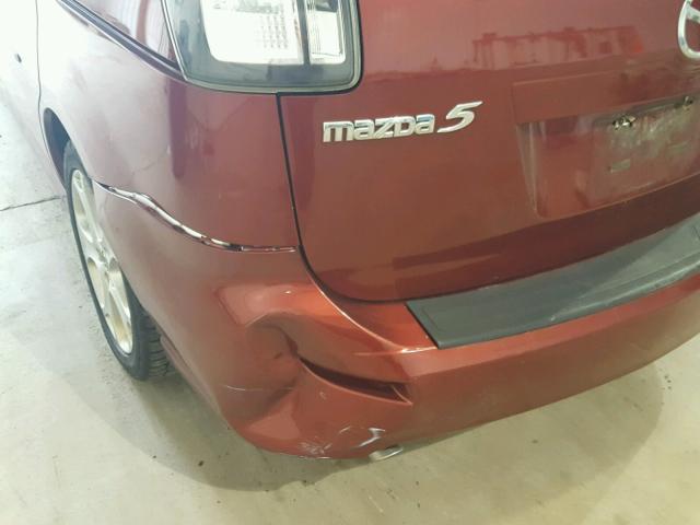 JM1CR29L090332819 - 2009 MAZDA 5 RED photo 9