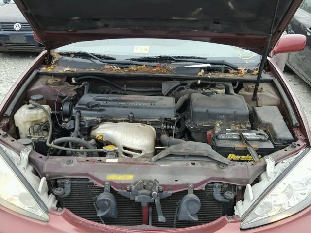 4T1BE30K95U047553 - 2005 TOYOTA CAMRY LE 红色 照片 7
