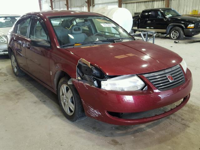 1G8AJ58FX7Z148390 - 2007 SATURN ION LEVEL MAROON photo 1