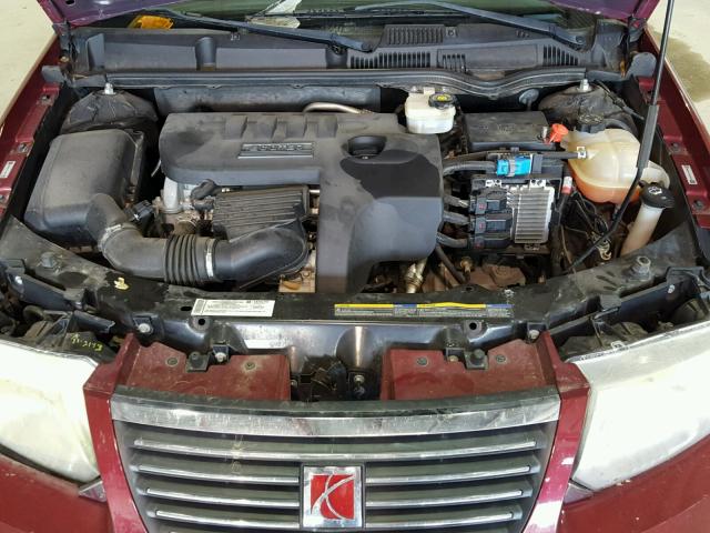 1G8AJ58FX7Z148390 - 2007 SATURN ION LEVEL MAROON photo 7