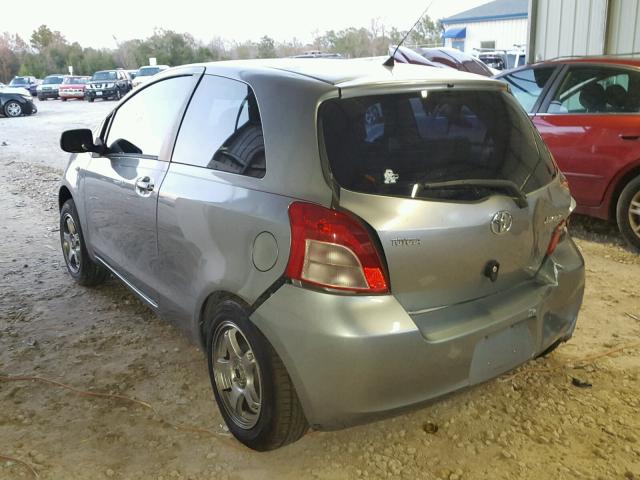 JTDJT903675031261 - 2007 TOYOTA YARIS SILVER photo 3