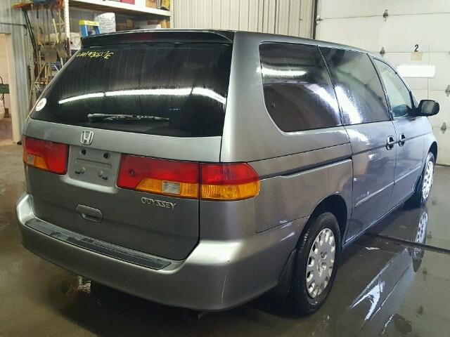 2HKRL18512H540838 - 2002 HONDA ODYSSEY LX GRAY photo 4