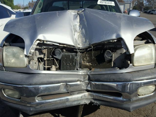 5TBRT34142S240633 - 2002 TOYOTA TUNDRA ACC SILVER photo 9