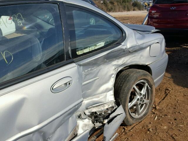 1G2WP12K6XF259551 - 1999 PONTIAC GRAND PRIX SILVER photo 9