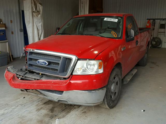 1FTRF12W44NC30985 - 2004 FORD F150 RED photo 2