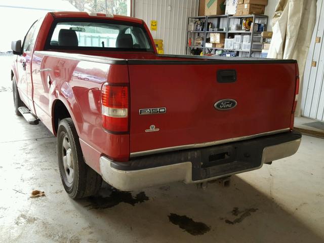 1FTRF12W44NC30985 - 2004 FORD F150 RED photo 3