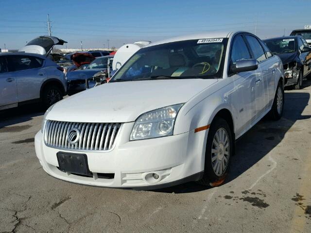 1MEHM40W98G621743 - 2008 MERCURY SABLE LUXU WHITE photo 2