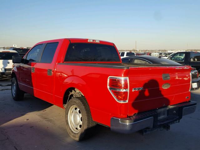 1FTEW1C8XAFB83787 - 2010 FORD F150 SUPER RED photo 3