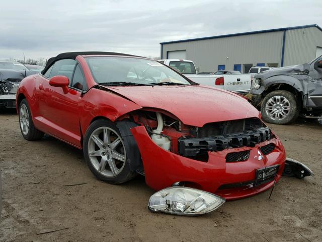 4A3AL35TX7E032187 - 2007 MITSUBISHI ECLIPSE SP RED photo 1