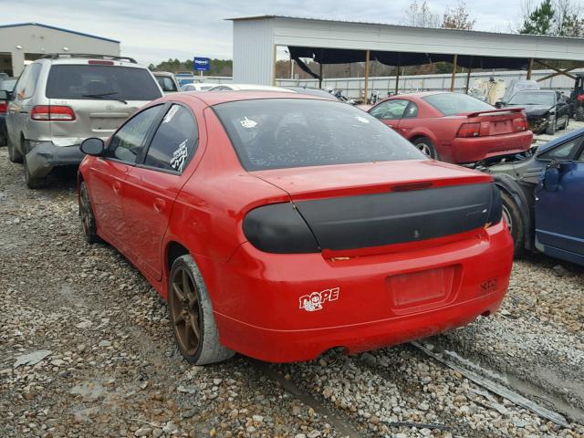 1B3ES66S44D604131 - 2004 DODGE NEON SRT-4 RED photo 3