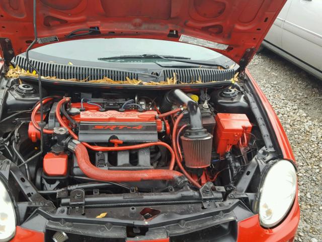 1B3ES66S44D604131 - 2004 DODGE NEON SRT-4 RED photo 7