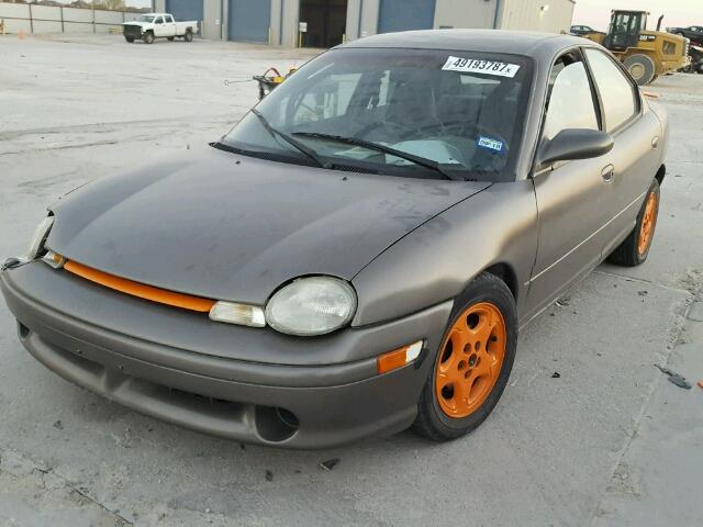 1B3ES27C9SD561984 - 1995 DODGE NEON GRAY photo 2