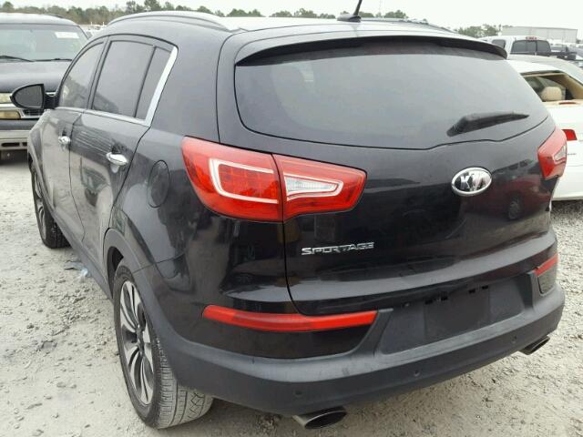 KNDPC3A62C7171449 - 2012 KIA SPORTAGE S BLACK photo 3