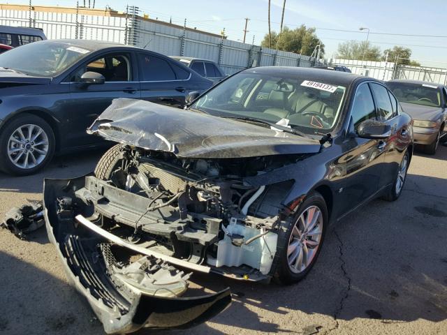 JN1BV7AP4EM679451 - 2014 INFINITI Q50 BASE Negro foto 2