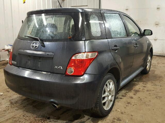 JTKKT624965020349 - 2006 TOYOTA SCION XA GRAY photo 4