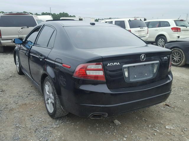 19UUA66247A044261 - 2007 ACURA TL BLACK photo 3