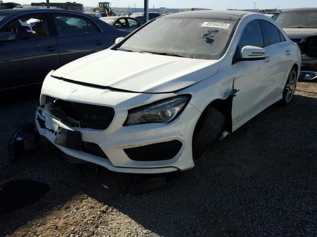 WDDSJ4EB6FN178410 - 2015 MERCEDES-BENZ CLA 250 WHITE photo 2