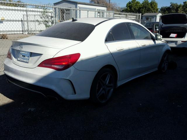 WDDSJ4EB6FN178410 - 2015 MERCEDES-BENZ CLA 250 WHITE photo 4