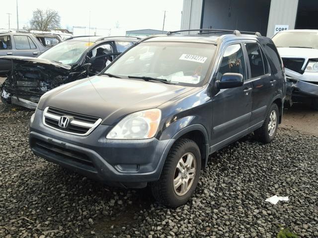 JHLRD78832C065721 - 2002 HONDA CR-V EX BLACK photo 2