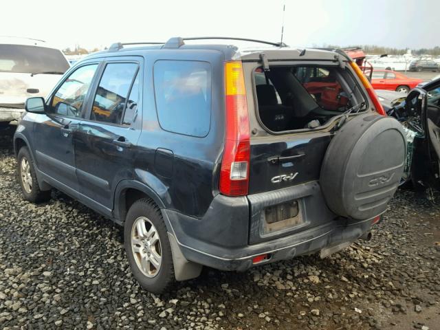 JHLRD78832C065721 - 2002 HONDA CR-V EX BLACK photo 3