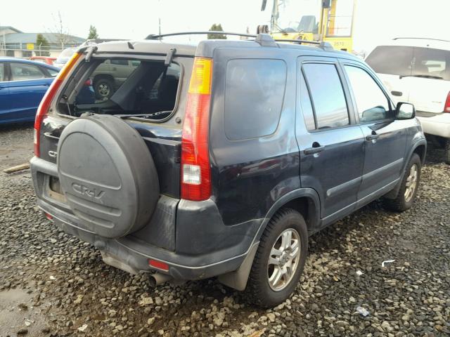 JHLRD78832C065721 - 2002 HONDA CR-V EX BLACK photo 4