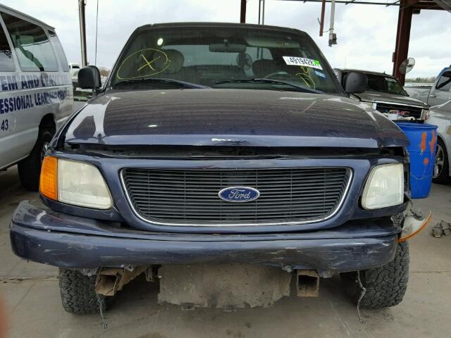 2FTRX17214CA49593 - 2004 FORD F-150 HERI BLUE photo 9