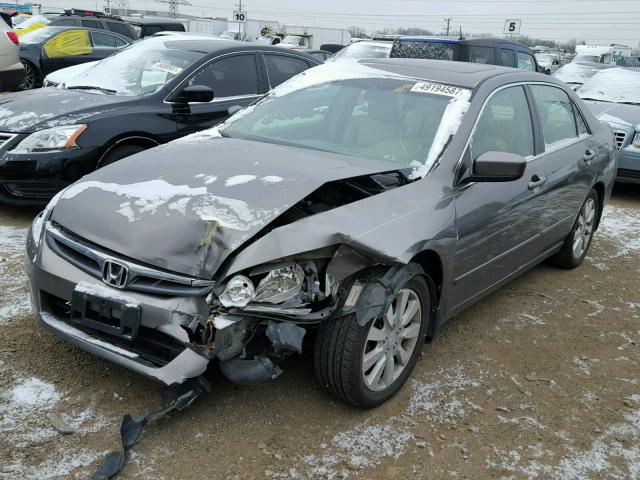 1HGCM66546A003172 - 2006 HONDA ACCORD EX GRAY photo 2