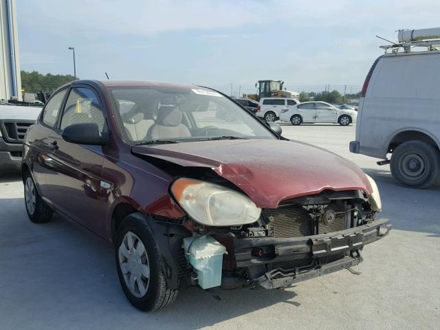 KMHCM36C87U022590 - 2007 HYUNDAI ACCENT GS BURGUNDY photo 1