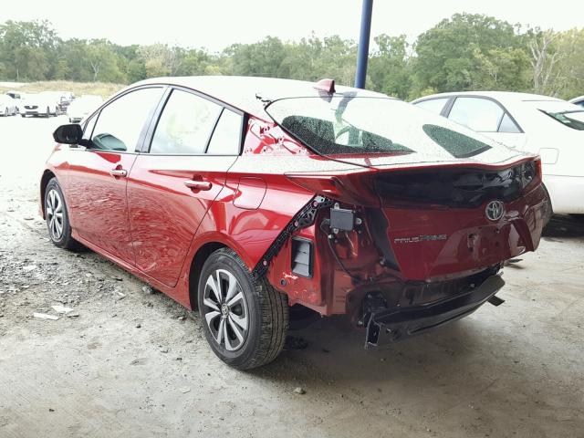 JTDKARFP3H3063182 - 2017 TOYOTA PRIUS PRIM 红色 照片 3