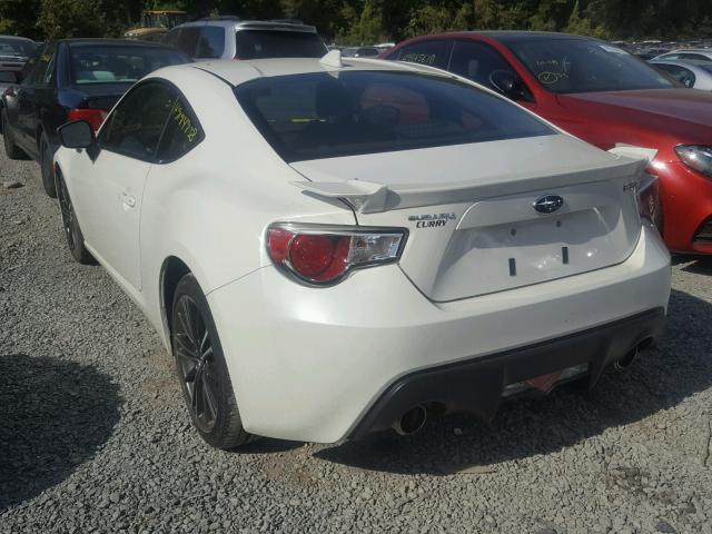 JF1ZCAC14F9604556 - 2015 SUBARU BRZ 2.0 LI WHITE photo 3