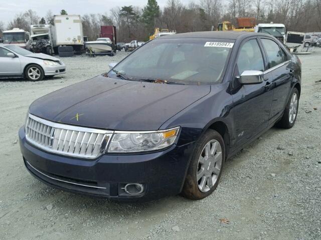 3LNHM28T19R613061 - 2009 LINCOLN MKZ BLUE photo 2