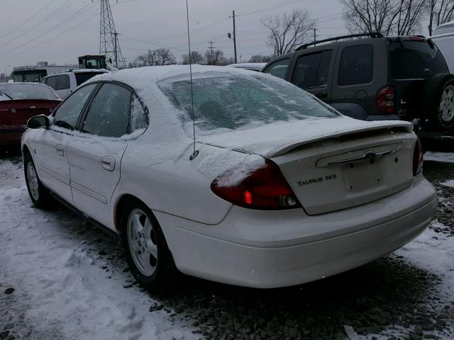 1FAFP55S72G151706 - 2002 FORD TAURUS SES WHITE photo 3