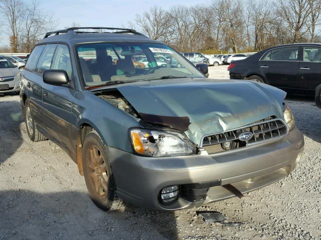 4S3BH675837613999 - 2003 SUBARU LEGACY OUT GREEN photo 1