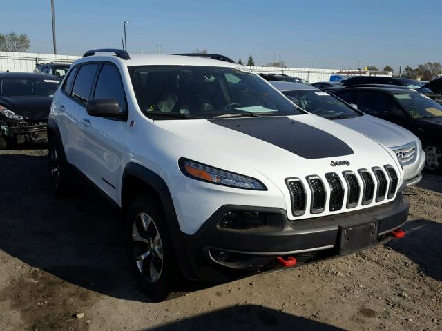 1C4PJMBS8GW279769 - 2016 JEEP CHEROKEE T WHITE photo 1