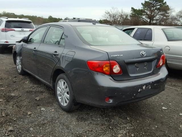 1NXBU40E59Z056761 - 2009 TOYOTA COROLLA BA GRAY photo 3