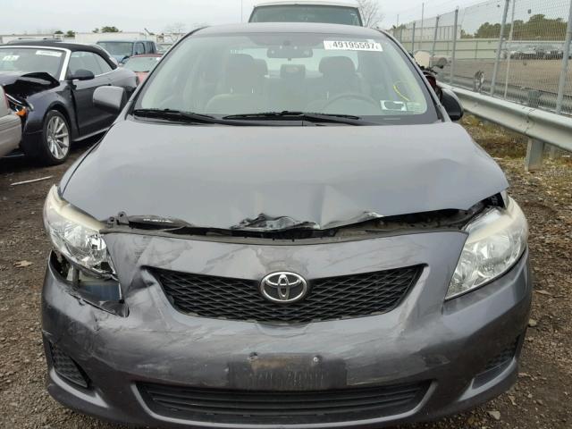 1NXBU40E59Z056761 - 2009 TOYOTA COROLLA BA GRAY photo 7